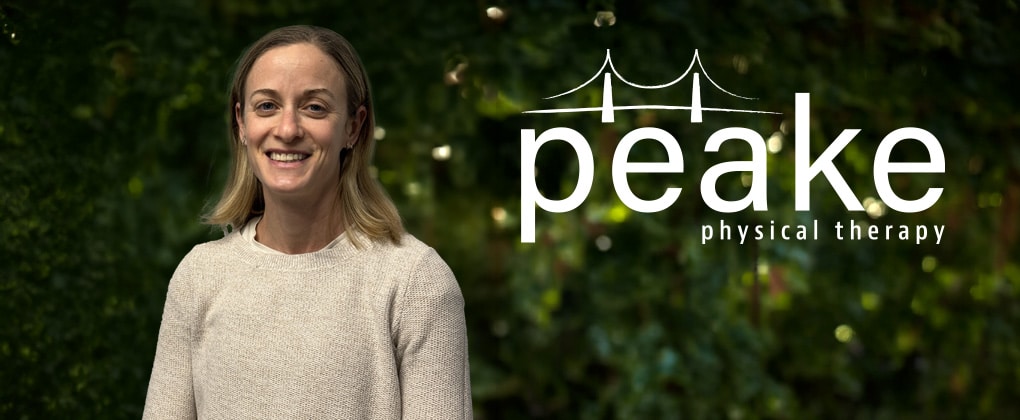 Rebecca Jankowiak, PT, DPT, at Peake PT, Baltimore, MD